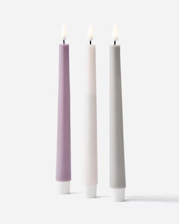 Pastel Taper LED Candles