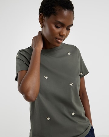 Heart Embroidered T-Shirt