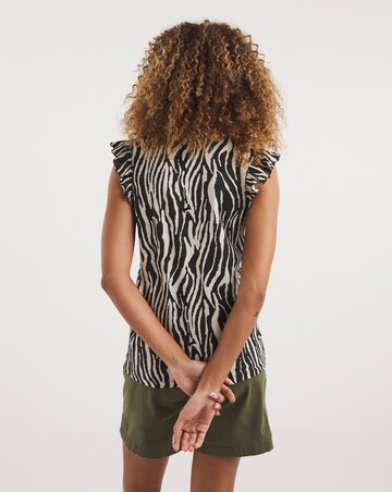 Ruffle Sleeve Vest Top