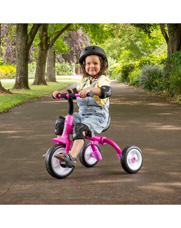 Xootz Switch Rider Folding Balance Bike Trike - Pink