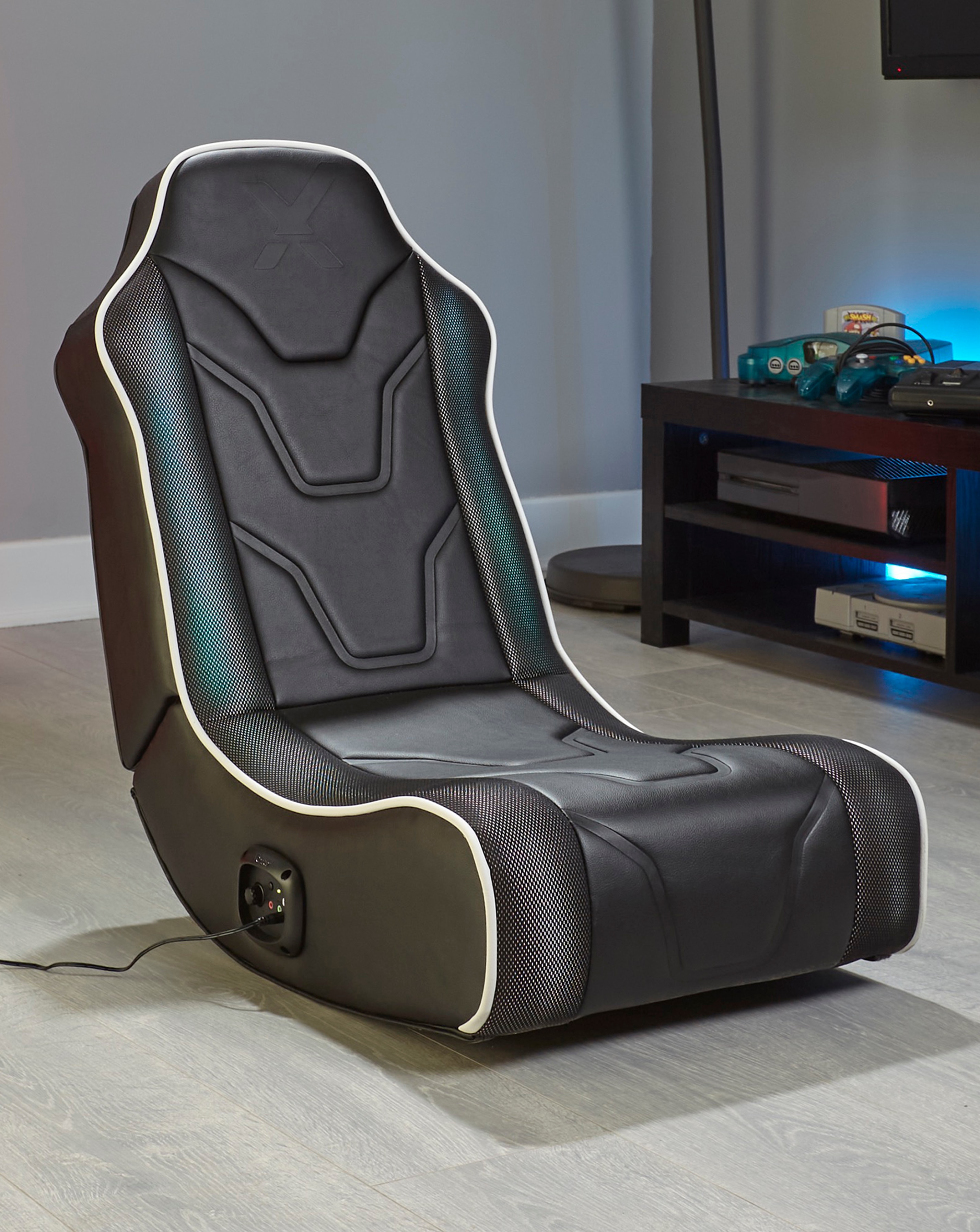 X Rocker Chimera Audio Floor Rocker LED Gaming Chair for
