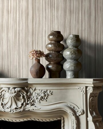 Abigail Ahern Linear Luxe Pewter Wallpaper