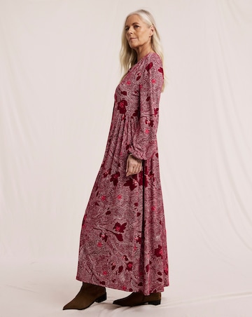 Julipa Button Through Jersey Midi Dress