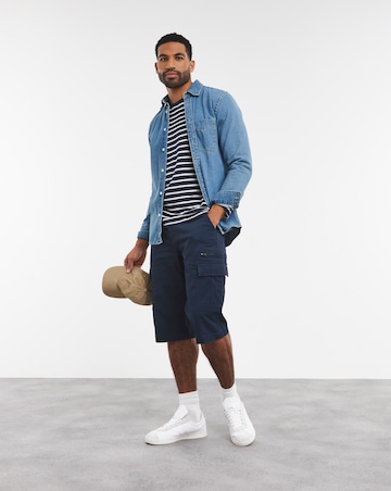 3/4 Length Twill Cargo Short