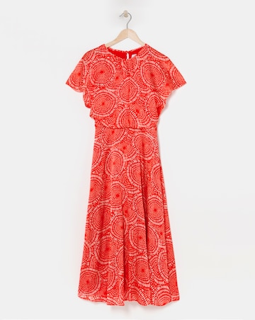 Joanna Hope Blouson Split Sleeve Dress