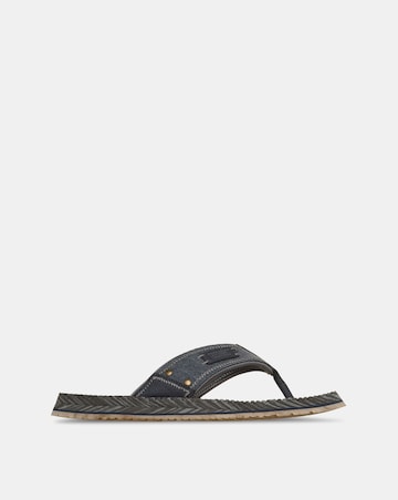 Skechers Quill Canvas Thong Sandal - Navy