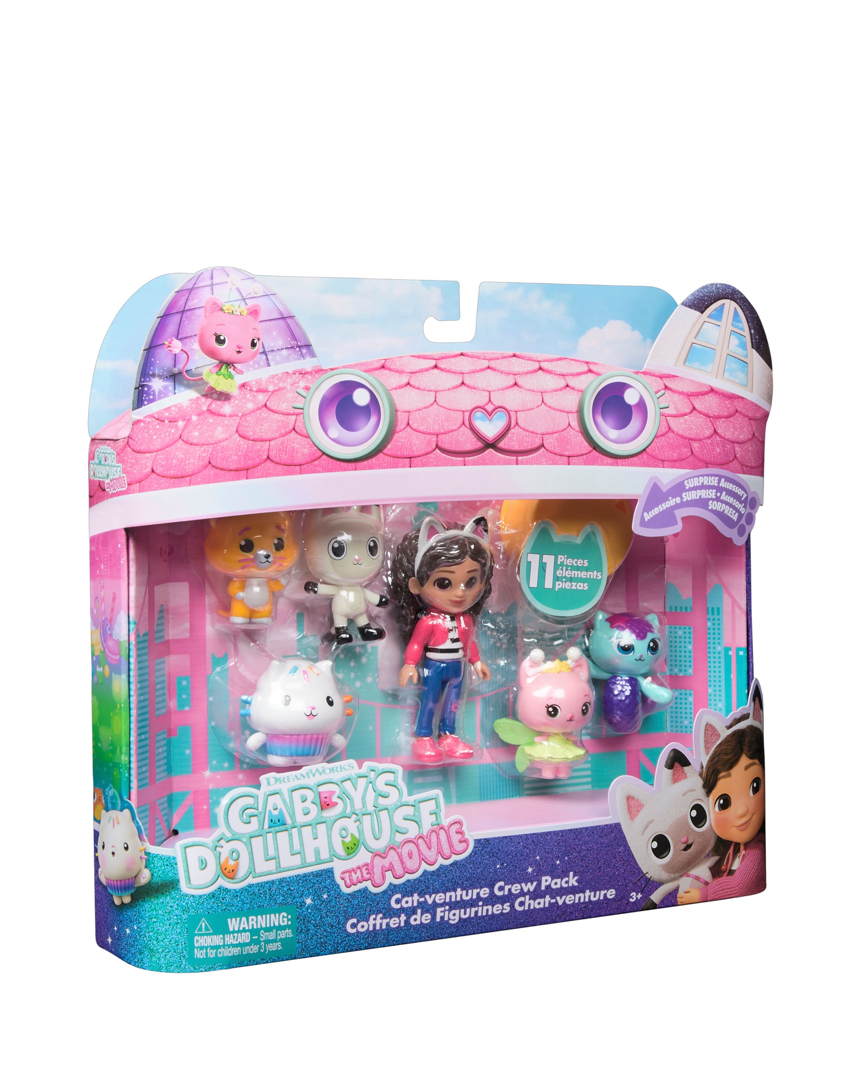 Gabby's Dollhouse: The Movie Cat-venture Crew Figure Pack | JD
