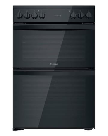 Indesit ID67V9KMB/UK Electric Double Cooker - Black