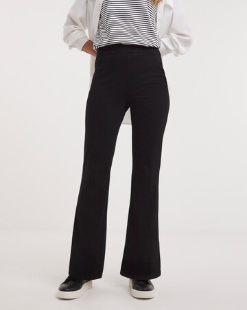 Black Stretch Bootcut Jersey Denim Jegging