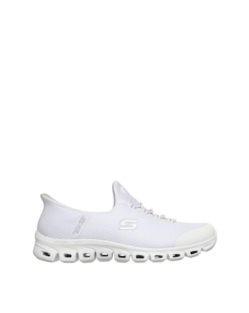 Skechers White Glide-Step Pursuit Slip In Trainers - Standard Fit (D)