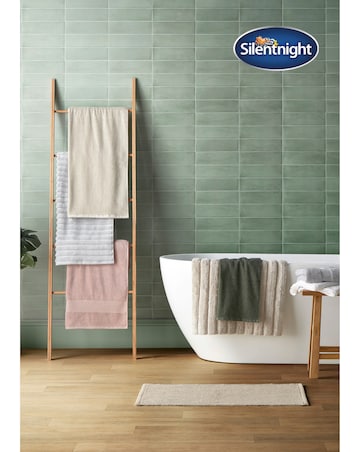 Silentnight Ribbed Cotton Bath Mat