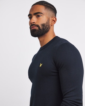 Lyle & Scott Navy Classic Cotton Merino Jumper