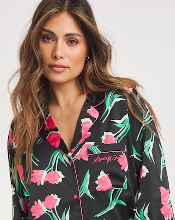 Nobodys Child Satin Revere Long Sleeve PJ Set