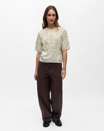 OBJECT Short Sleeve Pullover Top