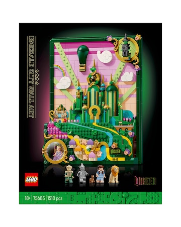 LEGO Wicked Emerald City Wall Art Aesthetic Fantasy Room Decor Gift 75685