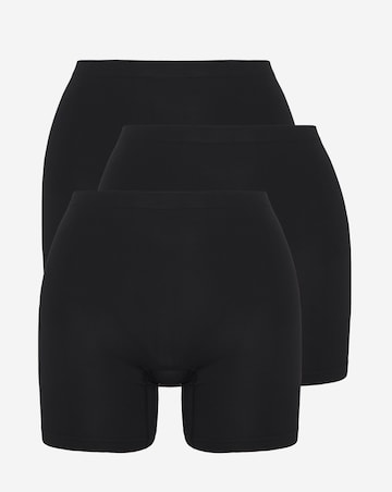 Pretty Secrets (3 Pack) Seamless Comfort Shorts Black