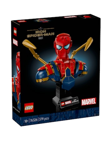 LEGO Marvel Iron Spider-Man Bust Collectible Adult Building Set 76326