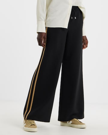 Tailored Side Stripe Wide Leg Trousers