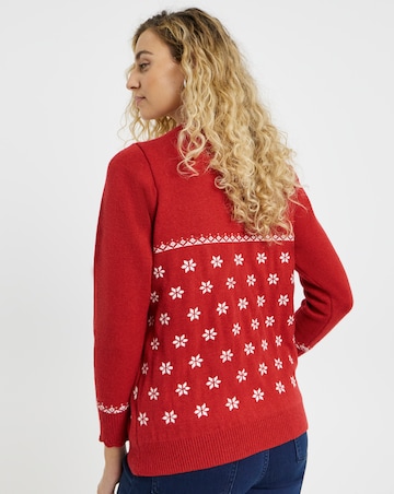 Joe Browns Retro Reindeer Christmas Jumper