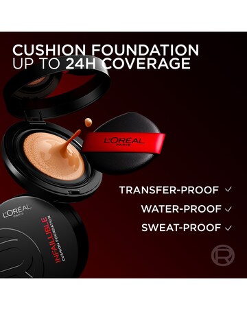 LOreal Paris Infallible Air Wear Cushion Foundation Shade 100