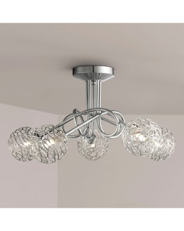 Twist Five Light Ceiling Fitting