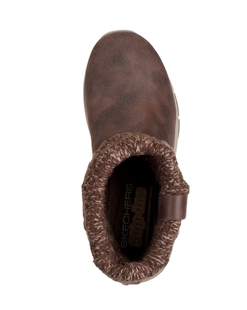 Skechers Easy Going Slip-Ins Knit Fold Over Boot - Standard Fit