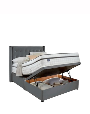 Silentnight Velvet Half Ottoman Divan Base Only