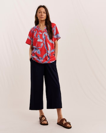 Julipa Printed V-Neck Blouse