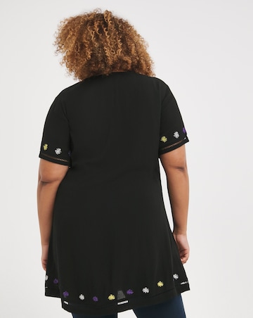 Joe Browns Embroidered Floral Crinkle Tunic