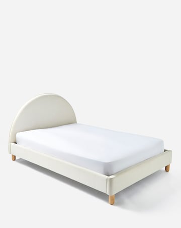 Ayda Arch Velvet Bed Frame with3 Layer Memory Foam Hybrid Mattress