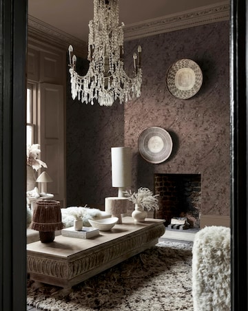 Abigail Ahern Boheme Marble Mocha Wallpaper