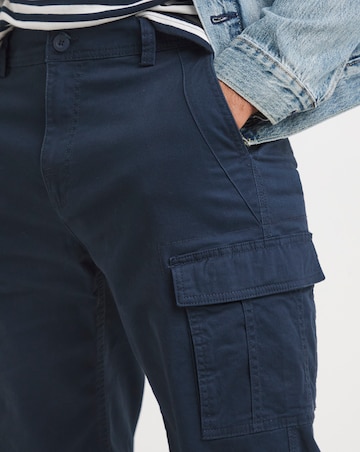 3/4 Length Cotton Stretch Cargo Short