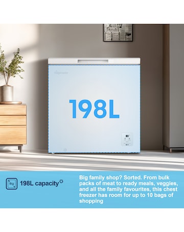 Fridgemaster MCF200E 198L Freestanding Chest Freezer - White - E Rated