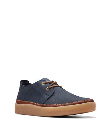 Clarks Clarkwood Low Shoe - Navy Nubuck