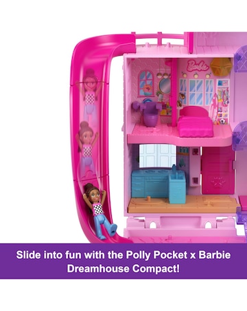 Polly Pocket Barbie Dreamhouse Compact Dollhouse Playset
