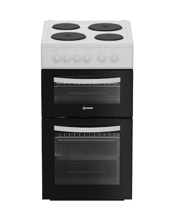 Indesit ITE5EMW 50cm Electric Twin Cooker - White