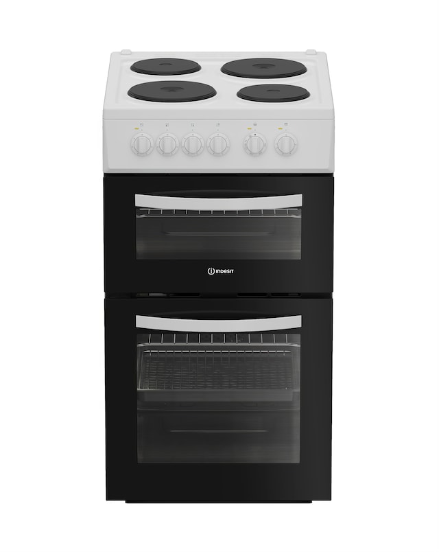 Indesit ITE5EMW 50cm Electric Twin Cooker - White