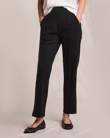 Slimma Black Comfort Fit Straight Leg Trouser Regular