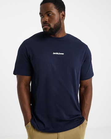 Jack & Jones Mine Crew Neck T-Shirt - Navy