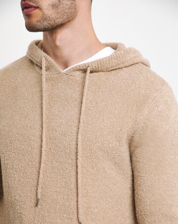 Soft Boucle Knitted Hoodie