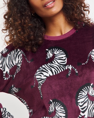 Supersoft Zebra Fleece Twosie