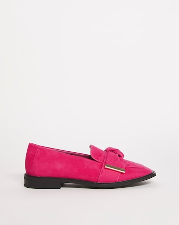 Vic Bow Twist Flat Shoes Ex Wide Fit