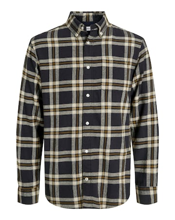 Jack & Jones Flannel Check Shirt - Black