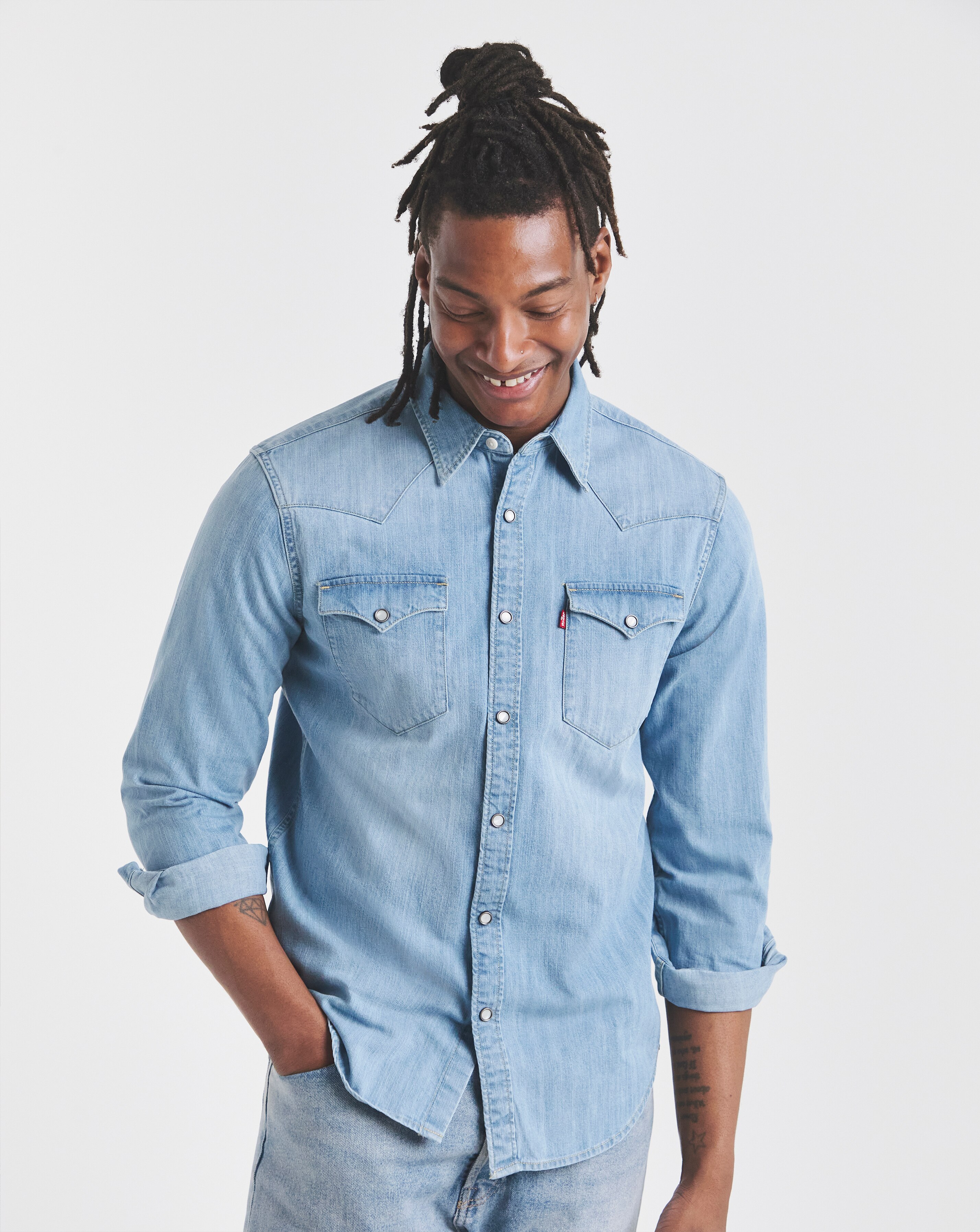 トップス  Kiein Jeans Barn Western Shirt c08le249707w.jpg