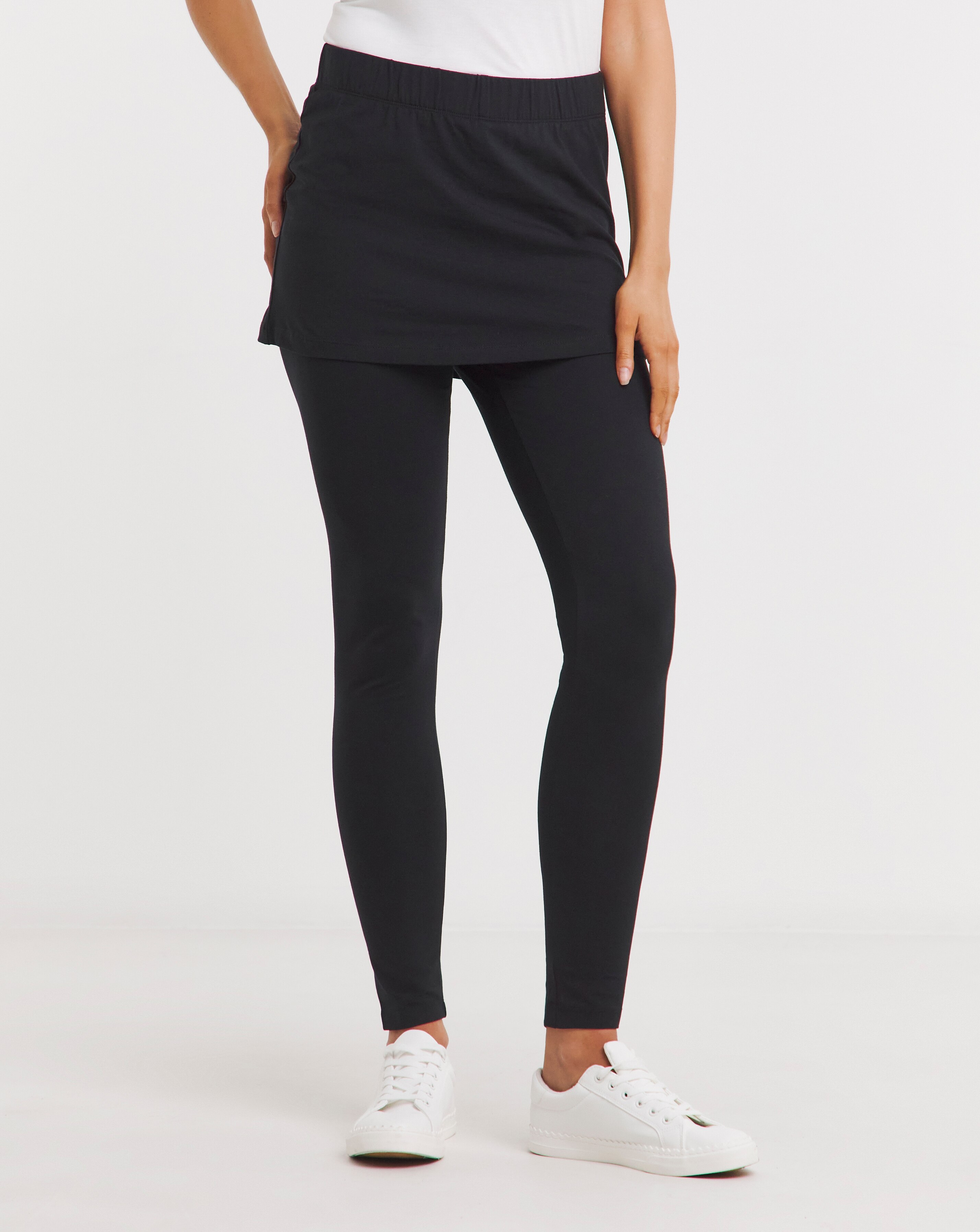 Joe Browns Black Essential 2 in 1 Skirt Legging | JD Williams