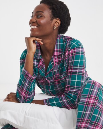 Pretty Secrets Check Button Up Pyjama Set