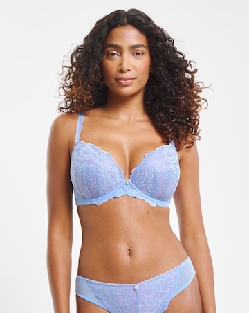 Ann Summers Sexy Lace Planet Plunge Bra Light Blue