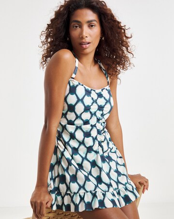 Value 2 Pack Ruched Bandeau Swimdresses