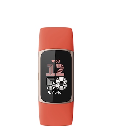 Fitbit Charge 6 Smart Watch Coral / Champagne Gold
