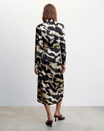 Mango Camila Printed Satin Dress